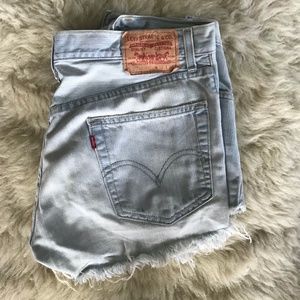 Perfectly Worn Levi Cut-Offs